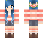 blue haired girl