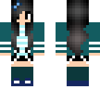 blue school gurl