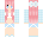 cute pastel girl with pink hair