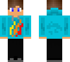 epic kid with a lightblue firehoodie