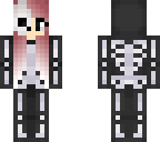 goth emo girl with skull