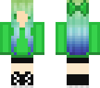 green chibi girl