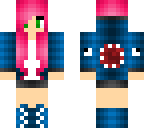 pink haired squid girl