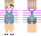 purple space buns girl