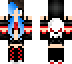 blue and red girl