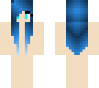 blue girl hair skinbase