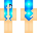 blue hair girl base