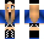 blue tomboy girl