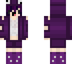 chibi purple hoodie