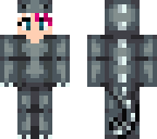 pink hair dino onesie