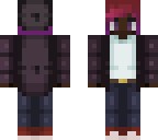 pink haired boy