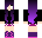purple herobrine girl