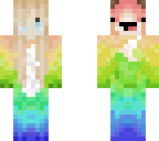 rainbow fox suit