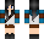 warrior girl - blue