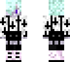pastel goth overalls skin