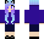 purple hair girl