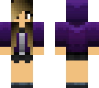 purple hoodie girl