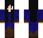 caeda's blue and brown with red under