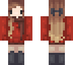chibi red sweater gal