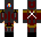 dark grey and red assassin leo