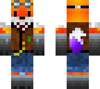 fire fox in a vest