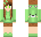 girl bear green