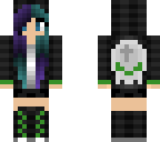 green skull girl 2
