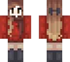 red sweater girl