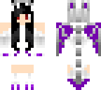 black and purple dragon girl