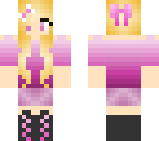 blonde long hair gurl with clothes