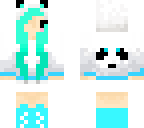 blue panda girl