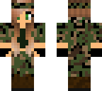 green eyed military girl