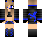 neko gamer girl blue