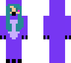 purple and blue fox