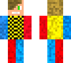 red and blue boy