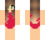 red swim suit
