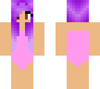 swim suit purple haired girl