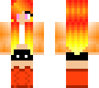 cool evil fire girl