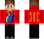 epic kid with a red firehoodie and blue flames