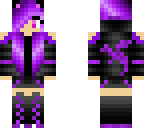 girl with purple hair 