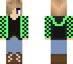 green checkered hoodie boy