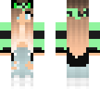 mint green edit of my halloween skin