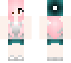 pink cyan beanie girl