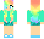 rainbow dj girl