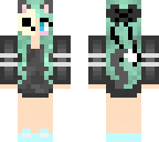 skeleton neko girl