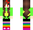 chara with raibow socks