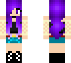 cute purple haired girl