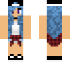 flannel blue girl