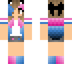 girl pink and blue