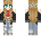 girl with black flannel